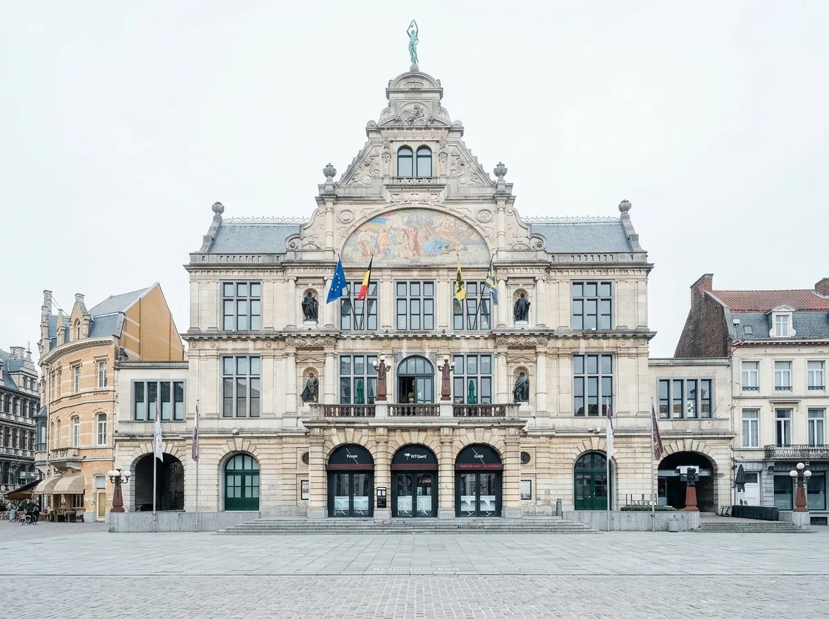 De schouwburg van NTGent aan het Sint-Baafsplein in Gent